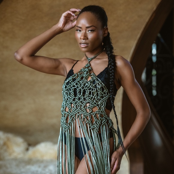 Handmade Macramé Rope Dress Festival - Picture 4 of 16